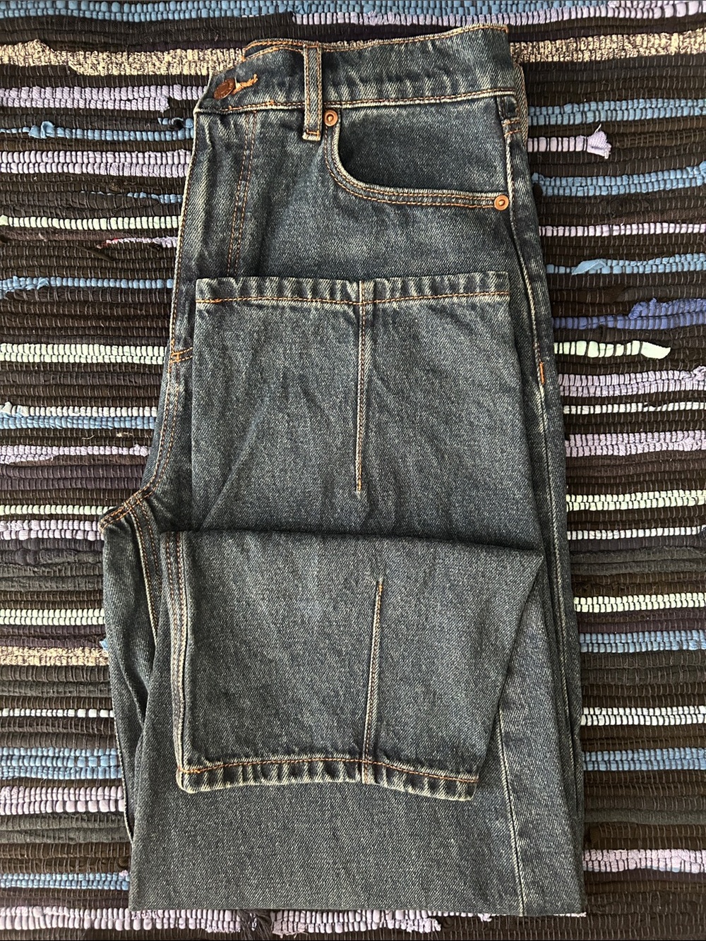 LOFT Relaxed Fit Dark Blue Women's Jeans